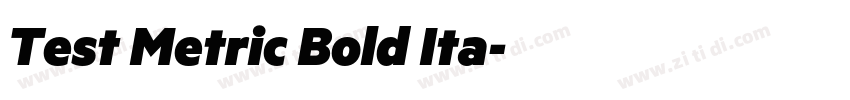 Test Metric Bold Ita字体转换 Test Metric Bold Ita字体转换